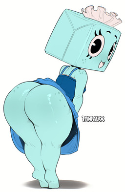 anthro barefoot butt clothed clothing dress eyebrows eyelashes feet female for_a_head freckled_butt freckled_face freckled_hips freckled_shoulders freckles long_eyelashes looking_at_viewer presenting presenting_hindquarters simple_background smile solo tissue tissue_box topwear white_background pawralax blushcrunch_studio dandy's_world roblox tisha_(dandy's_world) object_head toon_(dandy's_world) absurd_res hi_res