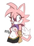 anthro blue_eyes blush breasts chest_tuft clothed clothing clothing_lift cute_fangs fangs female flashing fur navel nipples pink_body pink_fur presenting presenting_breasts shirt shirt_in_mouth shirt_lift simple_background smile solo teeth topwear tuft conditional_dnp ebonychimera sega sonic_the_hedgehog_(series) fan_character sensh_the_cat domestic_cat felid feline felis mammal hi_res sketch