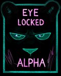 black_background border evil_eyes eye_glint male melanistic pink_text simple_background solo teal_border teal_eyes text sharkinthepark felid mammal pantherine 2024 4:5 absurd_res comic cover cover_art cover_page hi_res