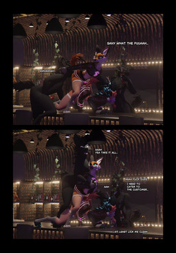 anal anal_penetration anthro beverage bodily_fluids cum cum_in_ass cum_in_mouth cum_inside dialogue fellatio femboy genital_fluids genitals group group_sex horn male male/male masturbation oral penetrating_while_rimmed penetration penile penis precum profanity rimming sex spitroast text train_position wings sanythefox rabbid_foulfellow_(sanythefox) sany_van_fox canid canine fox lagomorph mammal wolpertinger 3d_(artwork) absurd_res comic digital_media_(artwork) english_text hi_res multiple_scenes