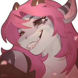 anthro cute_pose female green_eyes horn smile solo teeth sir_molo4ko severa_(sir_molo4ko) aquatic fish shark 1:1 hi_res