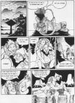 anthro comic dialogue duo english_text felid greyscale kobal lion male male/male mammal monochrome negy pantherine text