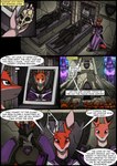 2018 absurd_res anthro armor blue_eyes bone bray_(kitfox-crimson) cloak clothing colored comic dialogue dialogue_box english_text female fur grey_eyes group hi_res in_our_shadow kangaroo kitfox-crimson lady_brushfire_(kitfox-crimson) lord_brushfire_(kitfox-crimson) machine macropod male mammal marsupial mecha photo purple_cloak purple_clothing red_body red_fur red_kangaroo skull speech_bubble storm_(kitfox-crimson) text thought_bubble