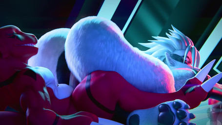 2_toes 3_toes all_fours anthro anthro_on_anthro anthro_penetrated anthro_penetrating anthro_penetrating_anthro balls big_butt black_body black_fur black_markings black_nose black_scales bodily_fluids bouncing_butt butt butt_grab claws cum cum_from_vagina cum_in_vagina cum_inside cum_splatter cybernetic_arm cybernetic_limb doggystyle duo erection facial_markings feet female female_anthro female_on_top female_penetrated finger_claws from_behind_position fur genital_fluids genitals grey_body grey_fur hair hand_on_butt head_markings head_wings huge_butt huge_thighs humanoid_genitalia humanoid_penis interspecies larger_anthro larger_female larger_penetrated leaking_cum male male/female male_anthro male_on_bottom male_penetrating male_penetrating_female markings mask_(marking) moan mounting multiple_positions on_bottom on_top orgasm penetration penile penile_penetration penis penis_in_vagina perching_position pink_vulva power_bottom pupils red_body red_fur red_scales reverse_cowgirl_position scales sex sharp_teeth side_view size_difference smaller_anthro smaller_male smile sound_effects teeth thick_thighs thrusting toe_claws toes unusual_wing_placement vaginal vaginal_penetration vulva white_balls white_body white_claws white_fur white_hair white_penis white_scales wings yellow_eyes twitchyanimation chocoscorner_(modeler) hiddenmask18_(modeler) kassioppia_(va) bandai_namco digimon digimon_(species) guilmon scalie wolvermon 16:9 2026 3d_(artwork) 3d_animation animated digital_media_(artwork) hi_res huge_filesize long_playtime sound video voice_acted widescreen
