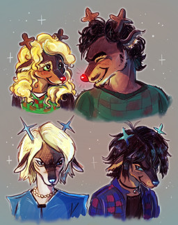 Rating: s
ID: 5716068
Date: 2025-07-18 00:13:38 -0400
Status: active
Score: 51
anthro antlers beard black_hair blonde_hair blue_antlers blush brown_body brown_fur buckteeth carol_holiday choker clothed clothing daughter_(lore) deer deltarune dess_holiday facial_hair family father_(lore) father_and_child_(lore) father_and_daughter_(lore) female flannel freckled_face freckles fully_clothed fur gem glowing glowing_nose green_clothing green_sweater green_topwear group hair headshot_portrait hi_res horn husband_and_wife jewelry male mammal married_couple mature_female mature_male mother_(lore) mother_and_child_(lore) mother_and_daughter_(lore) mustache necklace new_world_deer noelle_holiday parent_(lore) parent_and_child_(lore) parent_and_daughter_(lore) pearl_(gem) pearl_necklace portrait red_nose reindeer rudolph_holiday short_hair sibling_(lore) sister_(lore) sisters_(lore) smile sweater teeth topwear undertale_(series) wildfane post #5716068