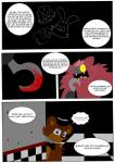 aggablaze animatronic anthro bear canid canine comic digital_media_(artwork) english_text five_nights_at_freddy's fox foxy_(fnaf) freddy_(fnaf) hi_res machine mammal robot scottgames text