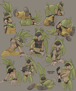 bite black_clothing black_shirt black_thong black_topwear black_underwear blush bracelet butt clothed clothing dildo ear_piercing electricity female female_focus footwear genitals gloves green_hair grey_background hair hair_down handwear jewelry kneeling lying masturbation on_back piercing rear_view revealing_breasts sex_toy sharp_teeth shirt shoes simple_background solo spiked_bracelet spiked_hair_tie spikes standing teeth thong topknot topless topwear torn_clothing underwear vulva wet wet_clothing wet_shirt wet_topwear white_clothing white_gloves white_handwear mootsider idw_publishing sega sonic_the_hedgehog_(comics) sonic_the_hedgehog_(idw) sonic_the_hedgehog_(series) surge_the_tenrec afrosoricid mammal tenrec absurd_res colored_sketch hi_res sketch sketch_page