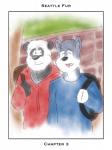 3:4 anthro backpack bear canid canine canis comic cover cover_art cover_page domestic_dog duo english_text eyes_closed garret_(rain-yatsu) giant_panda hi_res husky husky92 male mammal nordic_sled_dog outside rain-yatsu rainer rainier_(rain-yatsu) seatle_fur seattle_fur smile spitz text yellow_eyes