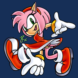 boots clothed clothing dress female footwear genitals gloves handwear on_model shoes smile solo upskirt vulva rasenxoru sega sonic_the_hedgehog_(series) amy_rose eulipotyphlan hedgehog mammal hi_res