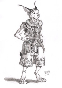 4_toes 5_fingers accessory ambiguous_gender anklet anthro barefoot belt biped bracelet clothed clothing dagger digitigrade ear_piercing ear_ring ear_tuft feet fingers flintlock flintlock_pistol gun hand_on_hip handgun headband jewelry looking_forward melee_weapon piercing pistol ranged_weapon ring_piercing scabbard scarf shadow shirt simple_background solo standing sword tail toes topwear tuft vest weapon white_background 0laffson caracal caracal_(genus) felid feline mammal 2019 full-length_portrait hi_res portrait signature traditional_media_(artwork)