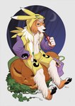 2017 anthro bandai_namco bird_dog black_pawpads candy canid canine canis chocolate clothed clothing conditional_dnp costume dessert digimon digimon_(species) domestic_dog eating floppy_ears food fur hair halloween hi_res holidays hoodie hunting_dog jack-o'-lantern loupgarou male mammal multicolored_body multicolored_fur open_clothing open_hoodie open_topwear orange_body orange_fur pawpads paws pecas_(freckles) renamon solo spaniel topwear two_tone_body two_tone_fur welsh_springer_spaniel white_body white_fur white_hair wide_eyed