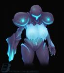 ambiguous_fluids armor big_breasts black_armor black_background blue_body breasts broken_armor claws clothing female nipples not_furry simple_background solo translucent translucent_body bluebreed metroid metroid_prime nintendo dark_samus alien alien_humanoid goo_creature goo_humanoid humanoid metroid_(species) 2019 hi_res