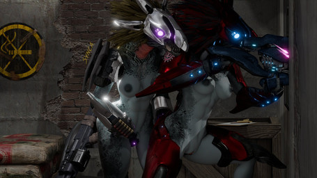 aiming_weapon anthro anthro_on_anthro armguards armor avian_caruncle black_nipples blep blue_eyes bodily_fluids breasts clipboard clothed clothing cuisse dripping dripping_vulva duo face_covered feather_hair feathered_crest feathers female female/female fingering fingering_partner fingering_self genital_fluids genitals grey_body head_crest headgear helmet holding_object holding_ranged_weapon holding_weapon masturbation navel needle_rifle nipples no_smoking non-mammal_breasts non-mammal_navel non-mammal_nipples non-mammal_vulva partially_clothed pink_eyes pseudo_hair ranged_weapon red_body red_feathers sex sharp_teeth shell_(projectile) shotgun_shell sniper spaulder teeth tongue tongue_out unconvincing_armor vaginal vaginal_fingering vaginal_fluid_drip vaginal_fluids vaginal_masturbation vulva weapon yellow_body yellow_feathers synca pickle_juice_(modeler) halo_(series) microsoft xbox_game_studios syn_cah alien avian kig-yar scalie t'vaoan 16:9 3d_(artwork) colored digital_media_(artwork) hi_res widescreen