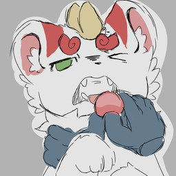 ambiguous_gender anthro disembodied_hand duo fangs feeding fenz feral force_feeding forced fur fur_markings gem inner_ear_fluff male male/male markings multicolored_body multicolored_fur open_mouth pearl_(gem) pinned pinned_to_ground red_body red_fur round_ears simple_background teeth tongue tongue_out tuft two_tone_body two_tone_fur white_body white_fur puff09 asian_mythology chinese_mythology east_asian_mythology fabulous_beasts mythology bixie_(fabulous_beasts) mythological_creature pixiu 1:1 colored hi_res