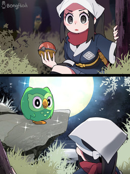 ambiguous_feral ambiguous_gender asian_clothing beak black_clothing black_eyebrows black_eyes black_hair black_legwear black_shirt black_topwear blue_body blue_clothing blue_fur blue_kimono blush blush_lines breasts clothed clothed_female clothed_human clothing duo_focus east_asian_clothing eyebrows eyelashes feathered_wings feathers female female_human feral fire flaming_hair flaming_mane forest full_moon fur grass green_body green_feathers green_wings grey_eyes group hair head_turned headgear headkerchief headwear holding_object holding_pokeball japanese_clothing kerchief kimono legwear light long_hair looking_at_another mascot medium_breasts moon moonlight mouth_closed multicolored_body multicolored_clothing multicolored_fur multicolored_kimono night open_mouth outside plant pokeball pseudo_hair pseudo_mane pupils red_scarf rock scarf scuted_feet scutes shirt topwear tree trio two_tone_body two_tone_clothing two_tone_fur two_tone_kimono water white_clothing white_headkerchief white_kerchief white_kimono white_pupils wings yellow_beak yellow_body yellow_fur yellow_scutes bongftah duolingo nintendo pokemon pokemon_legends_arceus akari_(pokemon) duo_(duolingo) avian bird generation_2_pokemon human mammal owl pokemon_(species) typhlosion 2025 3:4 absurd_res crossover hi_res shaded signature