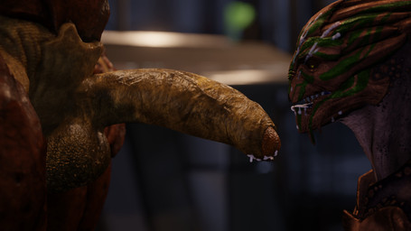 4_balls after_sex balls big_balls big_penis bodily_fluids cum cum_drip cum_in_mouth cum_inside cum_on_face dripping duo erection foreskin genital_fluids genitals huge_balls huge_penis humanoid_genitalia humanoid_penis interspecies male male/male multi_balls multi_genitalia nude open_mouth penis sex tongue cheap-wazoo bioware electronic_arts mass_effect alien krogan turian 16:9 3d_(artwork) 4k absurd_res digital_media_(artwork) hi_res widescreen