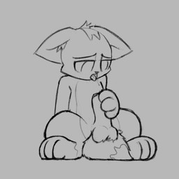 anthro balls balls_on_tail foreskin foreskin_play foreskin_pull genitals handjob looking_at_genitalia looking_at_penis looking_pleasured male masturbation open_mouth penile penile_masturbation penis sex simple_background sitting solo stroking_penis tail tongue tongue_out shatterstone turb_(turbineclaw) canid canine fox mammal 2d_animation animated hi_res sketch