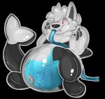 ambiguous_gender anthro belly belly_inflation inflatable inflation liquid_inflation pool_toy red_eyes solo water_inflation reindead staggy canid canine canis cetacean dolphin hybrid mammal marine oceanic_dolphin orca toothed_whale wolf alpha_channel hi_res