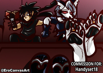 anthro black_bottomwear black_clothing black_pants black_pawpads bodily_fluids book bottomwear breasts clothing collar crop_top crossed_feet digit_ring duo feet female fingerless_gloves flip_flops foot_on_table footwear furniture gloves handwear holding_book holding_object jewelry male male/female nails occult_symbol on_sofa pants pawpads pentagram red_sclera ring sandals scarf shirt shoes shorts sitting sitting_on_sofa small_breasts small_waist sofa solo spandex spandex_shorts spiked_collar spikes sportswear sweat sweatdrop symbol table tank_top thick_thighs tight_bottomwear tight_clothing tight_shorts toe_ring toes topwear cabimangaka erocanvasart hellaverse helluva_boss mythology fan_character loona_(helluva_boss) canid canid_demon canine canis demon hellhound human mammal mythological_canine mythological_creature absurd_res hi_res