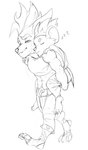 4_toes anthro belt big_ears bottomwear carrying_another carrying_partner claws closed_smile clothed clothed_anthro clothed_male clothing digital_sketch duo ear_size_difference eyes_closed feet half-closed_eyes happy head_tuft larger_anthro larger_male loincloth long_pseudo_hair looking_at_another looking_at_partner male male_anthro mouth_closed narrowed_eyes navel plantigrade pseudo_hair romantic romantic_couple shirt simple_background size_difference sleeping slim_anthro smaller_anthro smaller_male smile sound_effects three-quarter_view toes topwear tuft vowelless vowelless_sound_effect walking white_background zzz bristol afk_arena lilith_games kren_(afk_arena) skreg_(afk_arena) durri mammal 2021 digital_media_(artwork) monochrome sketch