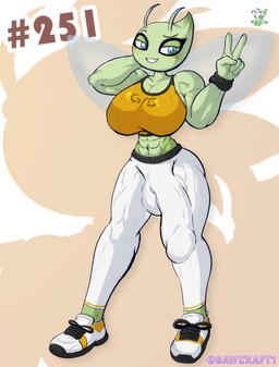blue_eyes bottomwear bra bulge clothing detailed_bulge footwear genital_outline gs_ball gynomorph intersex multicolored_clothing multicolored_footwear multicolored_sneakers muscular muscular_gynomorph muscular_intersex pants penis_outline penis_under_clothing pokeball pokedex_number shoes sneakers solo sports_bra two_fingers_up two_tone_clothing two_tone_footwear underwear white_bottomwear white_clothing white_footwear white_pants white_shoes white_sneakers yellow_bra yellow_clothing yellow_footwear yellow_shoes yellow_sneakers yellow_sports_bra yellow_underwear sawcraft1 nintendo pokemon minty_(al33444) celebi generation_2_pokemon humanoid legendary_pokemon pokemon_(species) 2026 hi_res