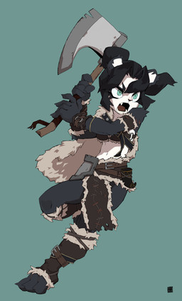 3_toes 5_fingers action_pose angry anthro armlet armor axe belt black_body black_fur black_hair blue_eyes bottomwear cape clothed clothing countershade_face countershade_torso countershading feet female fingers footwear fur fur_cape fur_clothing green_background hair loincloth navel open_mouth partially_clothed ponytail pose simple_background solo teeth toeless_footwear toes tongue yelling gaehong blizzard_entertainment warcraft li_li_stormstout bear mammal pandaren 2020 absurd_res colored digital_drawing_(artwork) digital_media_(artwork) hi_res signature