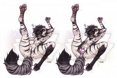 4_toes 5_fingers anthro anthro_penetrated anus areola barbell_piercing biped black_hair black_stripes blush blush_lines breasts butt claws countershade_fur countershade_torso countershading digitigrade dildo dildo_in_vagina dildo_insertion ear_piercing eyelashes facial_piercing facial_tuft feet female female_penetrated finger_claws fingers fur genitals grey_body grey_fur grey_tail hair holding_dildo holding_object holding_sex_toy humanoid_genitalia inner_ear_fluff long_eyelashes lying markings masturbation neck_tuft nipple_dip nipple_piercing nipples nose_piercing nude nude_anthro nude_female on_back open_mouth open_smile pawpads paws penetration piercing pillow raised_leg rear_view red_eyes sex_toy sex_toy_in_vagina sex_toy_insertion simple_background smile solo spread_legs spreading striped_body striped_fur striped_markings striped_tail stripes tail tail_markings teeth toe_claws toes tongue tuft vaginal vaginal_penetration vulva f-r95 canid canine mammal maned_wolf 2026 digital_drawing_(artwork) digital_media_(artwork) hi_res