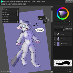 anthro color_wheel female gender_transformation keyboard_keys mtf_transformation program solo text transformation raewtf floof_(shaddockpummelo) animate_inanimate domestic_cat felid feline felis mammal english_text hi_res