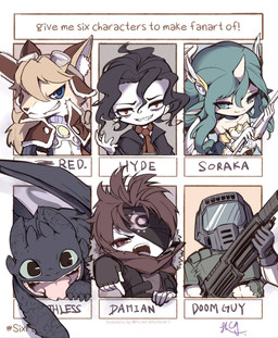 1_horn 5_fingers anthro armor black_body black_clothing black_eyebrows black_eyes black_fingerless_gloves black_gloves black_hair black_handwear black_headkerchief black_kerchief black_scales black_topwear black_wings blue_choker blue_clothing blue_eyes blue_gloves blue_handwear blue_jewelry blue_necklace blue_topwear brown_clothing brown_eyes brown_hair brown_scarf brown_topwear choker claws closed_smile clothed clothed_anthro clothed_female clothed_male clothing countershade_face countershade_fur countershading eyebrows eyewear eyewear_on_head feather_accessory feathered_wings feathers female finger_claws fingerless_gloves fingers fur furrowed_eyebrows gesture gloves goggles goggles_on_head green_armor green_eyes green_hair hair hand_gesture handwear headgear headkerchief headwear helmet holding_object holding_weapon horn inner_ear_fluff jewelry kerchief long_hair looking_at_viewer male mouth_closed necklace necktie obscured_face one_eye_obstructed one_fang open_mouth open_smile pointing pointing_down raised_arm red_eyes red_necktie scales scarf short_hair simple_background smile smiling_at_viewer smirk smirking_at_viewer solo tan_body tan_fur text tongue tongue_out toothy_grin topwear tuft weapon white_background white_body white_clothing white_countershading white_gloves white_handwear white_horn white_inner_ear_fluff white_sclera white_skin white_topwear wings chiayeeee cyberconnect2 doom_(series) dreamworks european_mythology how_to_train_your_dragon id_software little_tail_bronx maplestory microsoft mythology nexon six_fanarts_challenge solatorobo damian_(maplestory) doom_slayer red_savarin toothless canid canine caninu dragon fox fury_(httyd) human humanoid mammal mythological_creature mythological_scalie night_fury scalie western_dragon winged_humanoid 2020 bust_portrait character_name character_request digital_drawing_(artwork) digital_media_(artwork) english_text hi_res meme multiple_images portrait signature