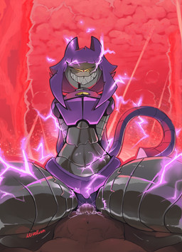 1_eye anthro cowgirl_position duo electricity female female_on_top female_penetrated first_person_view from_front_position genitals grey_body grin humanoid_genitalia humanoid_penis humanoid_vulva looking_at_another looking_at_partner looking_at_viewer machine male male/female male_on_bottom male_penetrating male_penetrating_female male_pov nipples on_bottom on_top penetration penile penile_penetration penis penis_in_vagina sex sharp_teeth smile teeth vaginal vaginal_penetration vulva yellow_sclera novellum gameoverse glitch_productions malice_(gameoverse) domestic_cat felid feline felis human mammal robot robot_anthro absurd_res hi_res