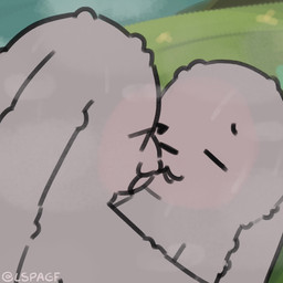 anthro blush bodily_fluids burp_kissing burping burping_in_face duo grey_body kiss_on_lips kissing male male/male musk saliva sweat lspagf lagomorph leporid mammal rabbit absurd_res animated hi_res huge_filesize long_playtime video