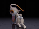 5_toes all_fours anthro breast_squish breasts dipstick_ears ear_markings feet female loli multicolored_ears nipples nude solo squish toes young young_anthro xylas sega sonic_the_hedgehog_(series) cream_the_rabbit lagomorph leporid mammal rabbit 3d_(artwork) 4:3 animated digital_media_(artwork) no_sound short_playtime turntable_(animation) webm