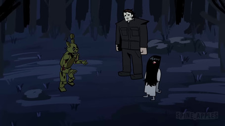 5_fingers age_difference anthro asking_another beard biped black_boots black_cloak black_clothing black_eyebrows black_footwear black_gloves black_hair black_handwear black_hood black_text bodily_fluids bone book boots cellphone cloak clothed clothed_female clothed_human clothed_male clothing confusion directional_arrow discord_ping dress electronics engine exposed_bone exposed_flesh eye_through_hair eyebrows facial_hair female female_human fingers flashlight footwear forest fully_clothed fully_clothed_human fully_clothed_male gesture gloves grey_body grey_eyes grey_skin group hair hand_gesture handwear holding_cellphone holding_object holding_phone humor larger_human larger_male lazy_eye leaf logo long_hair looking_at_cellphone looking_at_object looking_at_phone lore machine male male_anthro male_human mask missing_ear movie_poster muscular muscular_human muscular_male nervous nervous_sweat older_anthro older_human older_male parody phone pink_book plant pointing profanity rabbit_ears red_book red_tentacles running shoes shut_up size_difference smaller_anthro smaller_female smaller_human smaller_male smoking_pipe standing stated_age sweat talking_to_another teeth tentacles text torn_clothing torn_dress translucent translucent_hair tree well white_clothing white_dress white_mask white_text writing_text yellow_teeth young young_female young_human younger_human younger_male sound_warning spine_apples cryptavolt_(va) dead_by_daylight discord_(app) five_nights_at_freddy's five_nights_at_freddy's_(film) five_nights_at_freddy's_3 goth_ihop halloween_(films) ihop kevin_macleod scottgames scream_(films) the_ring tokyo_ghoul vine_boom ghostface_(scream) ken_kaneki michael_myers sadako_yamamura samara_morgan springtrap_(fnaf) william_afton_(fnaf) animatronic human lagomorph leporid mammal onryo rabbit robot undead 16:9 2025 2d_animation animated artist_logo credits crossover digital_media_(artwork) english_audio english_text hi_res japanese_audio japanese_text long_playtime mixed_media photography_(artwork) sound watermark webm widescreen adult_(lore)