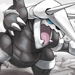 2_horns 3_fingers ambiguous_anthro ambiguous_gender anthro biped blue_eyes fingers flesh_fang grey_body horn motion_blur multicolored_body open_mouth pink_tongue pupils rock snout solo tongue two_tone_body white_body white_horn spicyichizo nintendo pokemon aggron elemental_creature generation_3_pokemon mineral_fauna pokemon_(species) 1:1 2026 absurd_res hi_res shaded