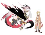 alternate_species clothed clothed_feral clothing duo female feral feralized tail wolf_(wolf25920441) hololive hololive_en mythology vtuber amelia_watson mori_calliope dragon human mammal mythological_creature mythological_scalie scalie winged_dragon absurd_res hi_res