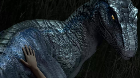 ambiguous_gender bestiality duo female female/ambiguous feral grass hand_on_leg hand_on_thigh human_on_feral interspecies looking_at_another looking_at_partner looking_back looking_pleasured male male_on_feral night offscreen_character plant smile suggestive teasing yellow_eyes thepasserbye jurassic_park jurassic_world universal_studios blue_(jurassic_world) dinosaur dromaeosaurid human mammal prehistoric_species reptile saurischian scalie theropod velociraptor 16:9 2020 3d_(artwork) 3d_animation animated digital_media_(artwork) hi_res loop no_sound short_playtime source_filmmaker_(artwork) video widescreen