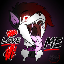 dark fangs fur male mouth_shot open_mouth solo teeth text throat tongue uvula unknown_artist canid canine canis mammal wolf 2019 digital_media_(artwork) english_text