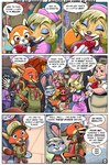 anthro anthrofied bodily_fluids borba canid canine canis clock clothed clothing comic dialogue disney electronics english_text equid equine eyewear felid female fox glasses hat headgear headwear herpestid judy_hopps lagomorph leporid lion male mammal meerkat nick_wilde pantherine phone pumbaa rabbit red_fox scouts shay_(borba) simba_(the_lion_king) smile sound_effects suid suina suit sweat teeth text the_lion_king timon true_fox warthog watch wolf young zebra zootopia