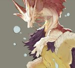 ambiguous_gender animal_genitalia bodily_fluids claws feral genital_fluids genital_slit genitals scales simple_background smile solo white_body ibuki_shione capcom monster_hunter leviathan_(mh) mizutsune scalie hi_res