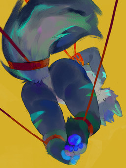 anthro biped blue_hair bodily_fluids butt cum cum_on_butt featureless_crotch fur genital_fluids grey_body grey_fur hair kemono male nude_anthro nude_male presenting presenting_hindquarters shota slim_anthro slim_male solo submissive submissive_anthro submissive_male white_body white_fur young young_anthro young_male fur_alasky canid canine canis domestic_dog husky mammal nordic_sled_dog spitz 2024 3:4 absurd_res hi_res