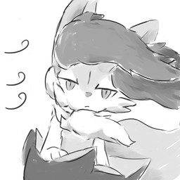 3_fingers ambiguous_anthro ambiguous_gender annoyed anthro arm_tuft big_tail biped cheek_tuft chest_tuft facial_tuft fingers front_view frown inner_ear_fluff leaning looking_at_viewer nude_ambiguous nude_anthro pointy_ears prick_ears shoulder_tuft solo standing tail tuft wind sanchimpo nintendo pokemon braixen canid generation_6_pokemon mammal pokemon_(species) 1:1 2022 absurd_res digital_drawing_(artwork) digital_media_(artwork) greyscale half-length_portrait hi_res monochrome portrait sketch