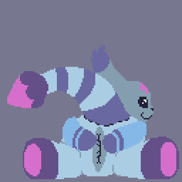 anthro blep butt female gaping hole_(anatomy) looking_back lying markings multicolored_body on_front one_eye_closed plushie presenting presenting_hindquarters raised_tail simple_background solo spread_legs spreading star_(marking) tail teasing teasing_viewer tongue tongue_out two_tone_body wet wink moonbat animate_inanimate living_plushie 1:1 animated digital_media_(artwork) pixel_(artwork) pixel_animation