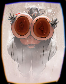 against_surface anthro areola bathing big_breasts black_body black_fur black_lipstick breast_squish breasts brown_areola brown_nipples curved_horn female female_anthro fur genitals horn huge_breasts huge_hips huge_thighs hyper hyper_breasts hyper_hips hyper_thighs lipstick makeup nipples on_glass orange_body orange_fur pokemorph sharp_teeth shower showering solo squish steam teeth thick_thighs tongue tongue_out vulva wide_hips nemiyakii nintendo pokemon canid canine generation_2_pokemon houndoom mammal pokemon_(species) absurd_res hi_res