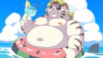 anthro belly cocktail_glass container cup drinking_glass eyewear fur glass glass_container glass_cup male musclegut muscular navel nipples overweight overweight_male pecs solo striped_body striped_fur stripes sunglasses swim_ring swimming white_body white_fur ptcmtr lifewonders tokyo_afterschool_summoners licho_(tas) felid mammal pantherine tiger 16:9 hi_res widescreen