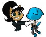 anthro butt cat clothing feline female green_eyes gumball_watterson kitty_katswell male mammal t.u.f.f._puppy the_amazing_world_of_gumball unknown_artist
Rating: Safe
Score: 4
User: Rykela
Date: March 09, 2014