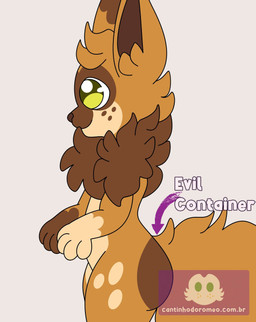 big_butt butt femboy fluffy fluffy_tail freckled_face freckles fur fur_markings male markings side_view spots spotted_legs spotted_thighs tail thick_thighs coelhoposa_(artist) evil_container nintendo pokemon cannella_(coelhoposa) eevee eeveelution generation_1_pokemon pokemon_(species) hi_res