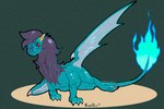 fire flaming_tail tail artfight european_mythology mythology dragon mythological_creature mythological_scalie scalie western_dragon 3:2