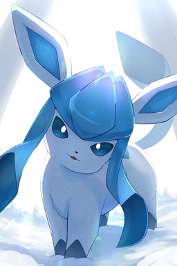 ambiguous_feral ambiguous_gender black_nose blue_body blue_fur blue_inner_ear blue_sclera blue_tail_tip day dipstick_tail feral fur gloves_(marking) head_tilt light looking_at_viewer markings multicolored_body multicolored_fur open_mouth outside pink_tongue quadruped snow solo sunlight tail tail_markings tongue two_tone_body two_tone_fur two_tone_tail white_body white_ears white_eyes white_fur white_tail winter rumine nintendo pokemon eeveelution generation_4_pokemon glaceon pokemon_(species) 2026 2:3 hi_res lighting shaded