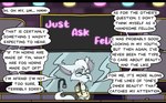 age_difference answering anthro asking asking_what bartender canid canine comic dialogue english_text felix_a_fox fennec_fox fox humanoid linked_speech_bubble male mammal old older_anthro older_male question speech_bubble text toony true_fox vowelless vowelless_vocalization wintersgardencomic