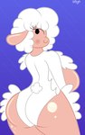 anthro breasts butt female fur smile solo wool_(fur) colty8 droopy_(series) metro-goldwyn-mayer sheep_wrecked leggy_lamb bovid caprine mammal sheep 5:8 absurd_res hi_res